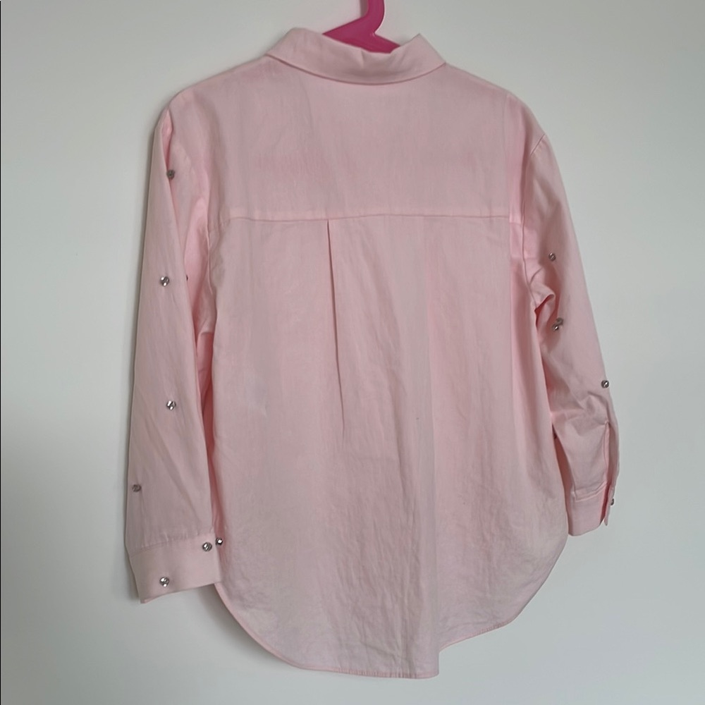 Zara Kids Pink Button Down Shirt - Picture 5 of 6
